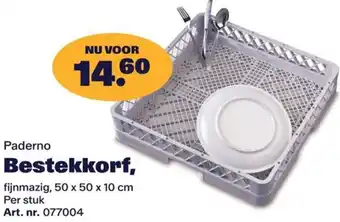 Bidfood Paderno Bestekkorf aanbieding