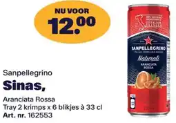 Bidfood Sanpellegrino Sinas aanbieding