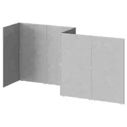 IKEA Grijze scheidingspanelen, modulair, onderling verbonden, gewatteerd, veelzijdig voor kantoren aanbieding