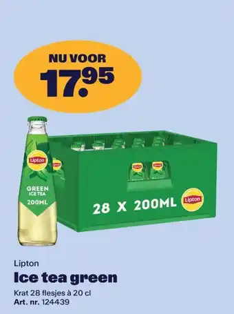Bidfood Lipton Ice tea green aanbieding
