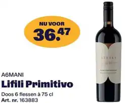 Bidfood A6MANI Lifili Primitivo aanbieding