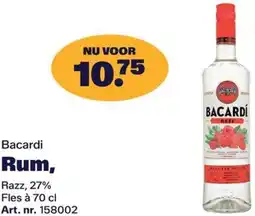 Bidfood Bacardi Rum Razz, 27% aanbieding