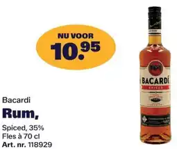 Bidfood Bacardi Rum Spiced, 35% aanbieding