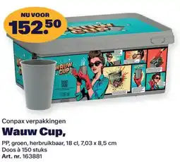 Bidfood Conpax verpakkingen Wauw Cup aanbieding