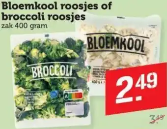 Dagwinkel Bloemkool roosjes of broccoli roosjes aanbieding