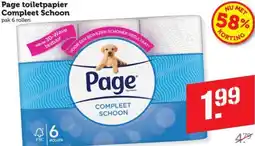 Dagwinkel Page toiletpapier Compleet Schoon aanbieding