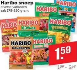 Dagwinkel Haribo snoep aanbieding