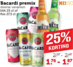 Dagwinkel Bacardi premix aanbieding
