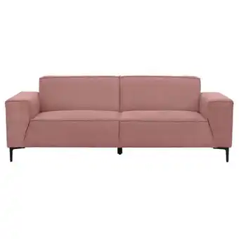 Leen Bakker Bank Romy 3-zits - stof Curio - roze - Leen Bakker aanbieding