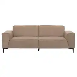 Leen Bakker Bank Romy - 3-zits - stof Curio - beige - Leen Bakker aanbieding
