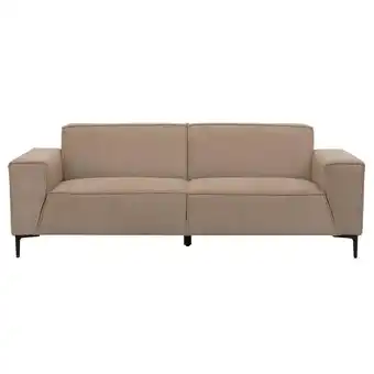 Leen Bakker Bank Romy - 3-zits - stof Curio - beige - Leen Bakker aanbieding