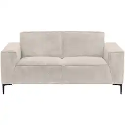 Leen Bakker Bank Romy 2-zits - stof Egon - beige - Leen Bakker aanbieding