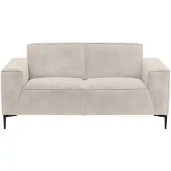 Leen Bakker Bank Romy 2-zits - stof Egon - beige - Leen Bakker aanbieding