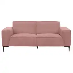 Leen Bakker Bank Romy 2-zits - stof Curio - roze - Leen Bakker aanbieding