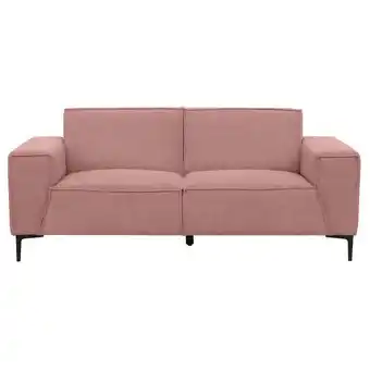 Leen Bakker Bank Romy 2-zits - stof Curio - roze - Leen Bakker aanbieding
