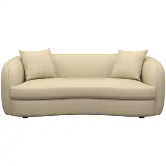 Leen Bakker Bank Enzio 3,5-zits - stof Elephant - beige - Leen Bakker aanbieding