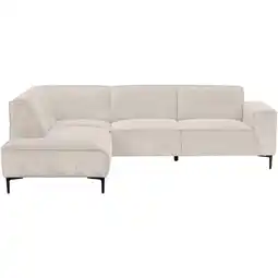 Leen Bakker Hoekbank Romy links - stof Egon - beige - Leen Bakker aanbieding