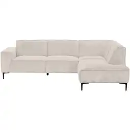 Leen Bakker Hoekbank Romy rechts - stof Egon - beige - Leen Bakker aanbieding