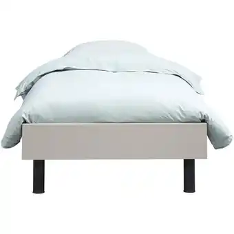 Leen Bakker Bed Nova - kiezelkleur - 90x200 cm - Leen Bakker aanbieding