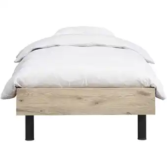 Leen Bakker Bed Nova - eikenkleur - 90x200 cm - Leen Bakker aanbieding