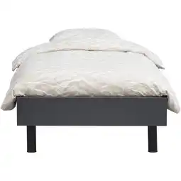 Leen Bakker Bed Nova - grafietkleur - 90x200 cm - Leen Bakker aanbieding