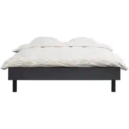 Leen Bakker Bed Nova - grafietkleur - 140x200 cm - Leen Bakker aanbieding