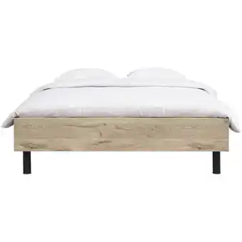 Leen Bakker Bed Nova Comfort - eikenkleur - 180x200 cm - Leen Bakker aanbieding