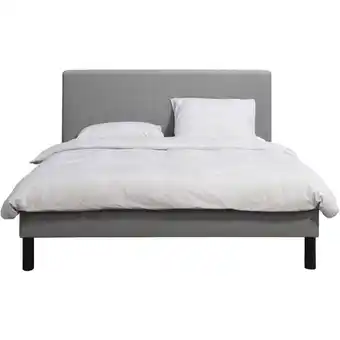 Leen Bakker Bed Stijn - grijs - 160x200 cm - Leen Bakker aanbieding
