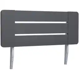 Leen Bakker Hoofdbord Nova - grafietkleur - 90 cm - Leen Bakker aanbieding