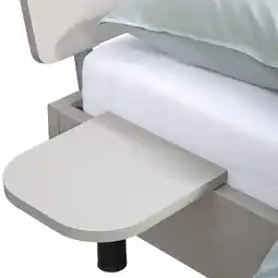 Leen Bakker Bedplankje Nova - kiezelkleur - 2 stuks - Leen Bakker aanbieding