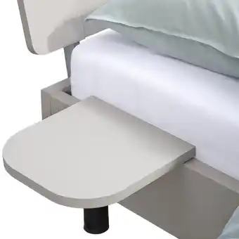 Leen Bakker Bedplankje Nova - kiezelkleur - 2 stuks - Leen Bakker aanbieding