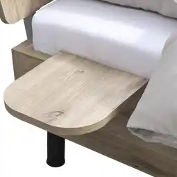 Leen Bakker Bedplankje Nova - eikenkleur - 2 stuks - Leen Bakker aanbieding