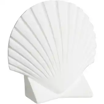 Leen Bakker Boekensteun Schelp - off-white - 16x16x5 cm - Leen Bakker aanbieding