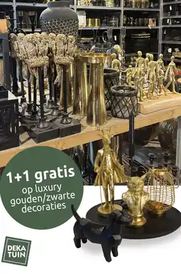 Deka Tuin Op luxury gouden/zwarte decoraties aanbieding
