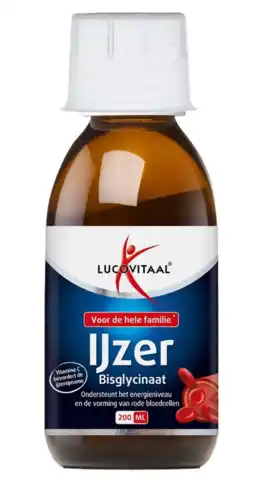 De Online Drogist Lucovitaal IJzer Bisglycinaat Siroop 200ML aanbieding