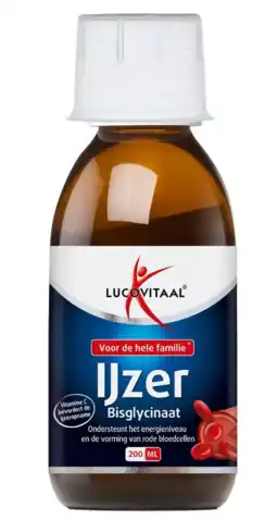 De Online Drogist Lucovitaal IJzer Bisglycinaat Siroop 200ML aanbieding