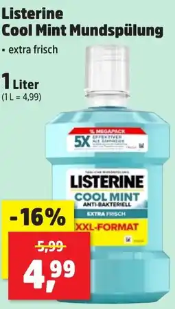 Thomas Philipps Listerine Cool Mint Mundspülung aanbieding