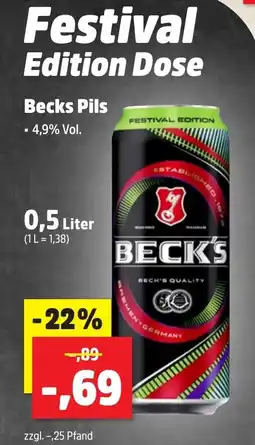 Thomas Philipps Becks Pils aanbieding