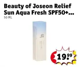 Kruidvat Beauty of Joseon Relief Sun Aqua Fresh SPF50+ aanbieding