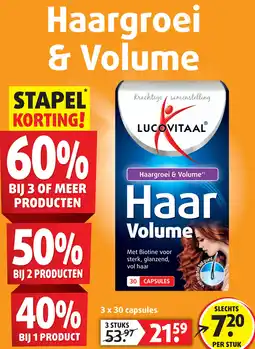 Lucovitaal Haargroei & Volume aanbieding