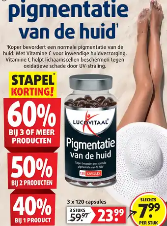 Lucovitaal Pigmentatie van de huid aanbieding
