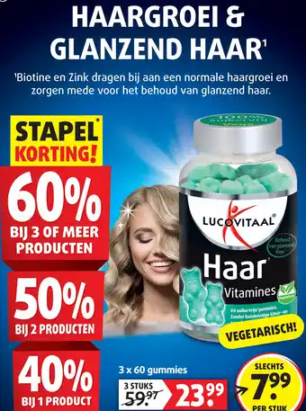Lucovitaal Haargroei & glanzend haar aanbieding