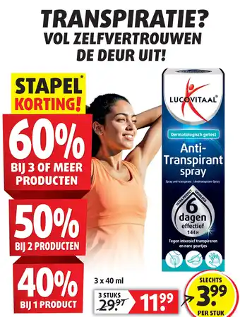 Lucovitaal Anti- Transpirant spray aanbieding
