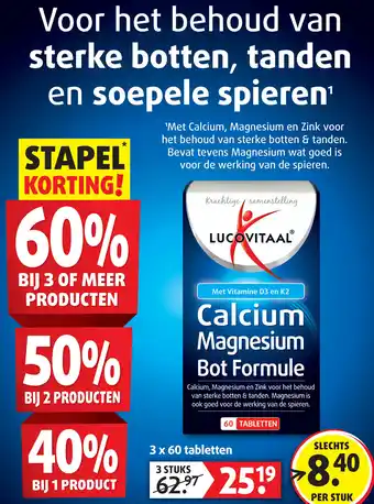Lucovitaal Calcium Magnesium Bot Formule aanbieding