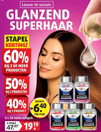 Lucovitaal Leave-in serum glanzend superhaar aanbieding