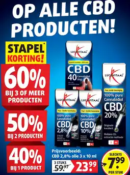 Lucovitaal Op alle cbd producten aanbieding