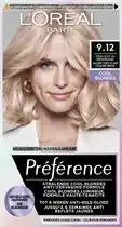 Bol.com Préférence Cool Blondes 9.12 Siberia Extra Licht As Beigeblond Haarverf aanbieding