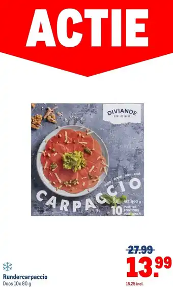 Makro Rundercarpaccio aanbieding