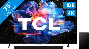 Coolblue TCL 75 Led P61K 4K (2025) + TCL Q65H aanbieding