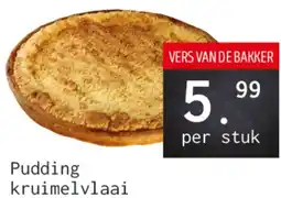 Naanhof Pudding kruimelvlaai aanbieding